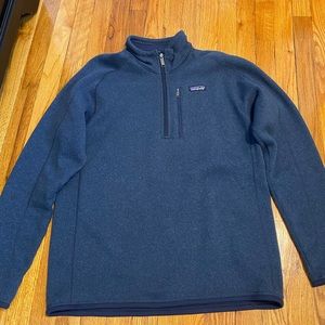 Patagonia Men’s Better Sweater 1/4 zip fleece. Color New Navy